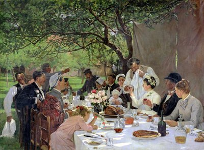 The Wedding Meal at Yport by Albert Auguste Fourie